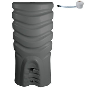 Récupérateur d'eau 550L RECUP'O Anthracite + kit collecteur fin de serie